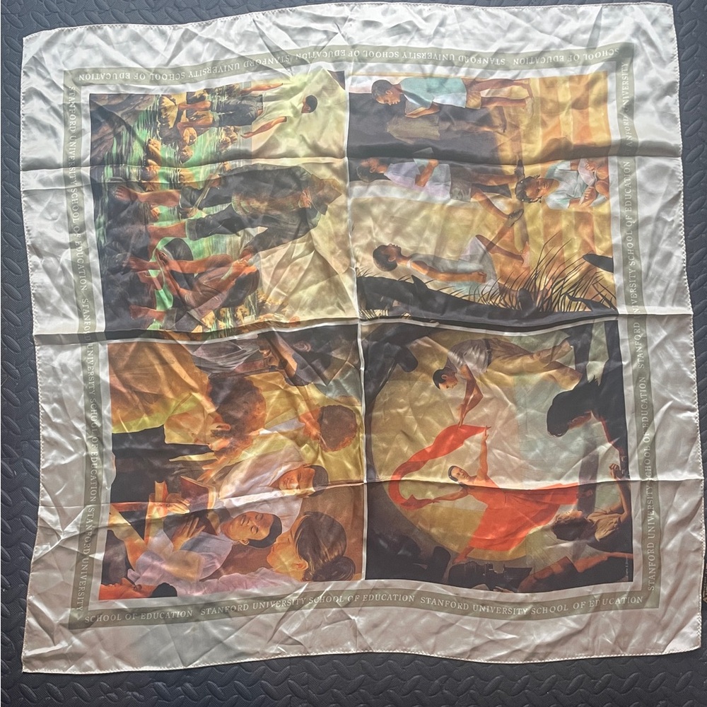 Stanford University School Of Education Border Antthony Artistic Scarf